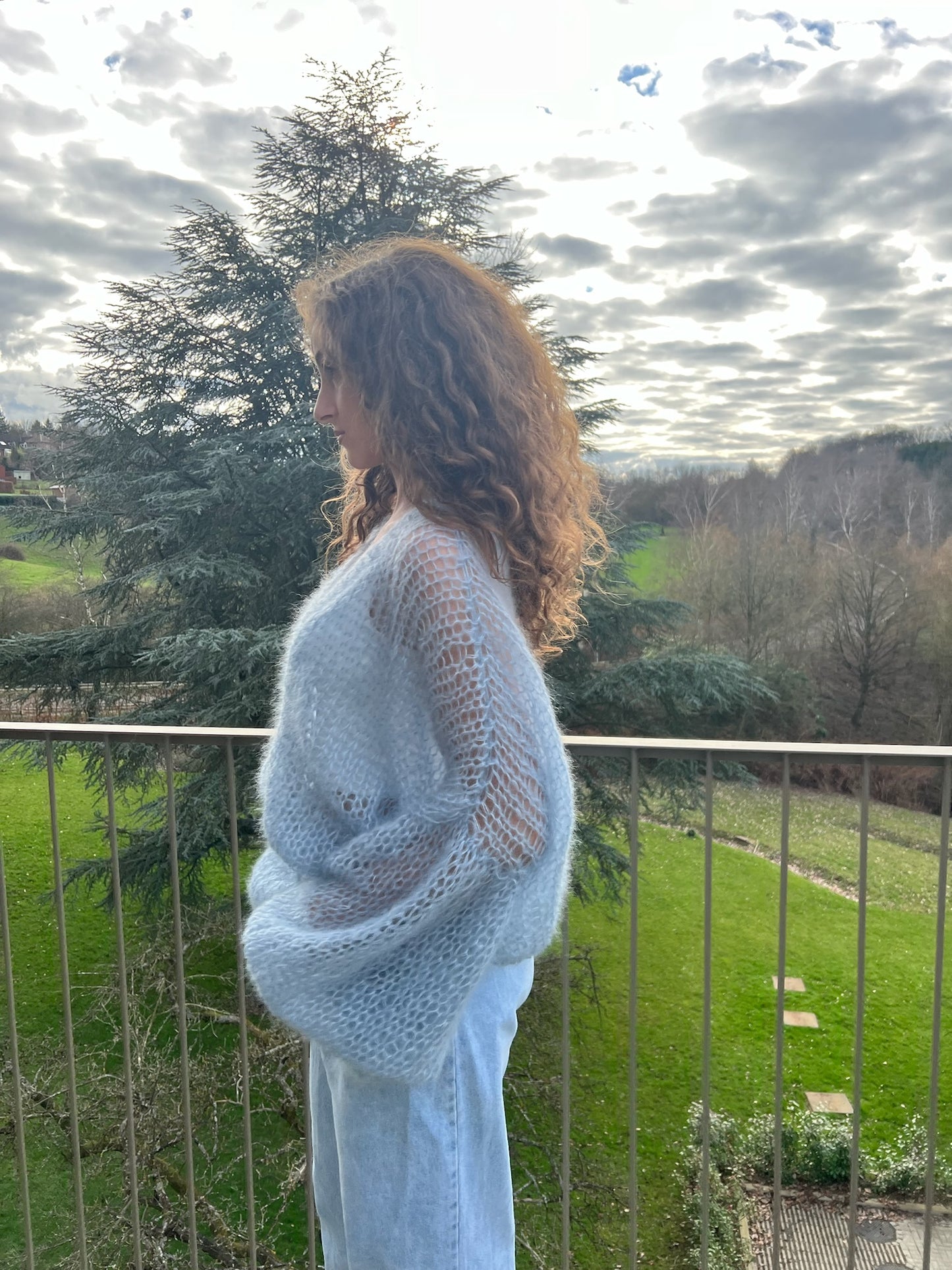 Cardigan Myosotis - Tricot Femme Bleu
