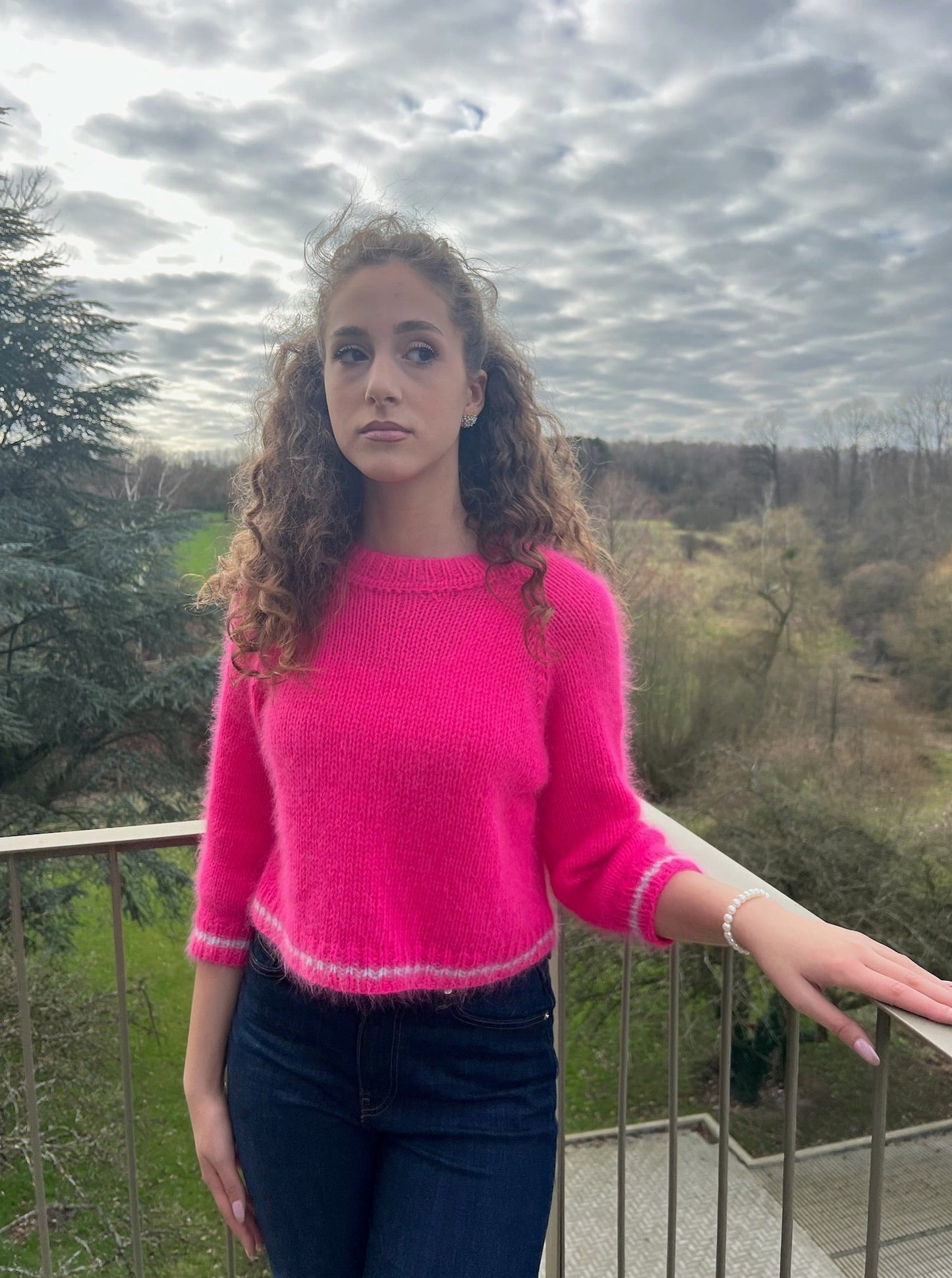 Pull Orchidée - Tricot Femme Fuchsia