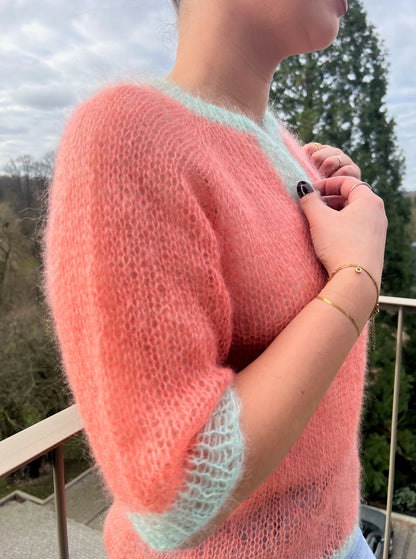 Pull Douceur- Tricot Femme Rose Pastel