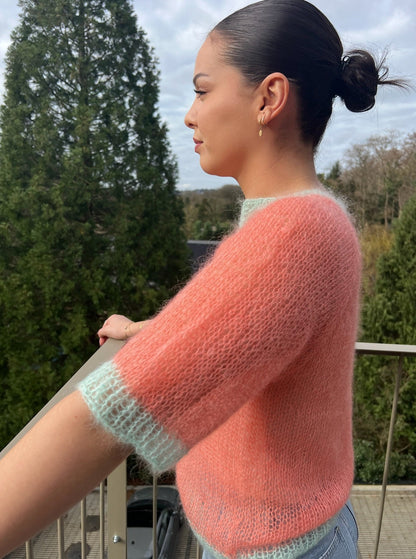 Pull Douceur- Tricot Femme Rose Pastel