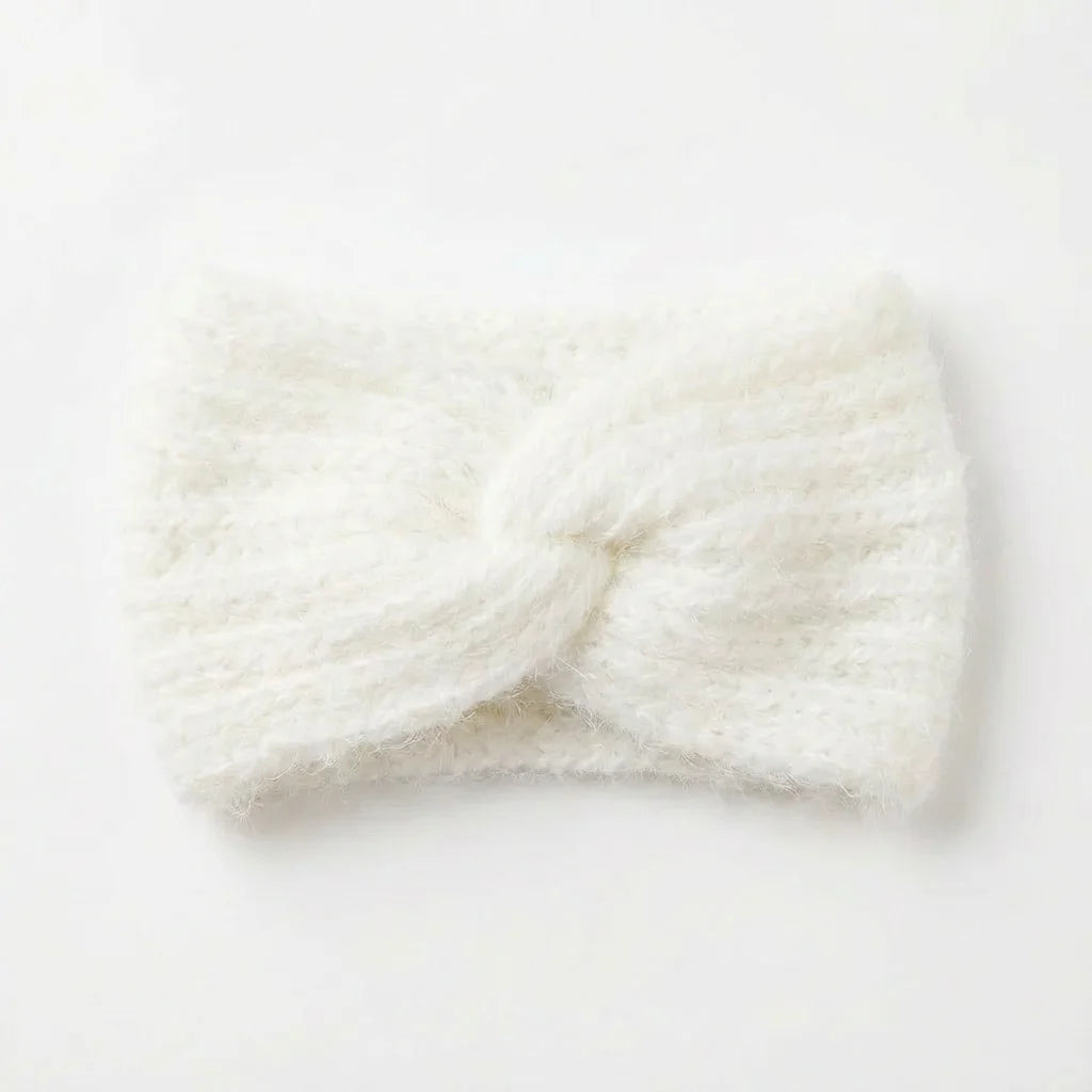 Bandeau hiver femme – Angora & Tricoté main