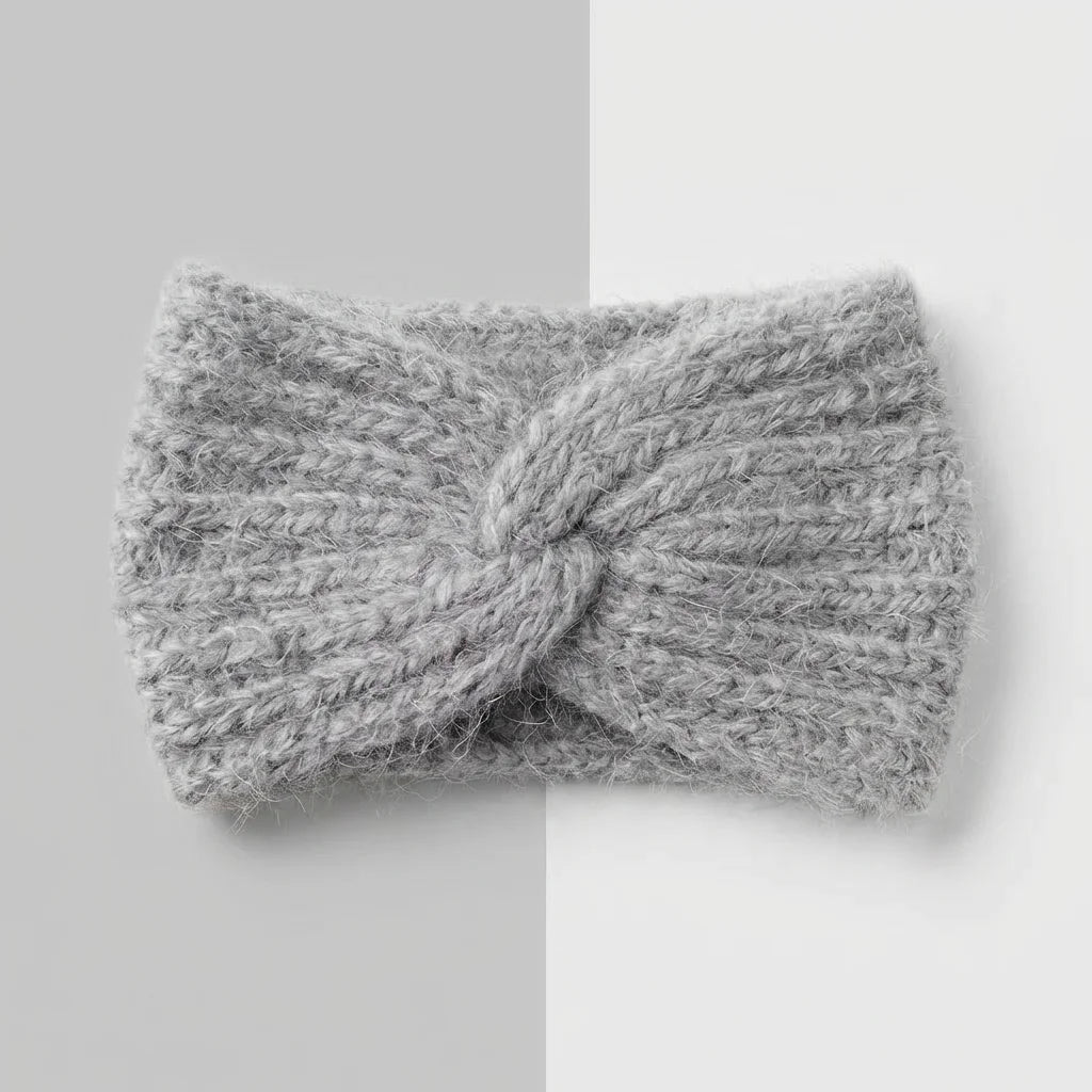 Bandeau hiver femme – Angora & Tricoté main
