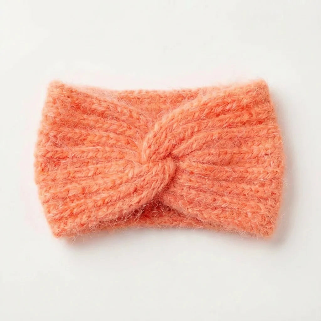 Bandeau hiver femme – Angora & Tricoté main