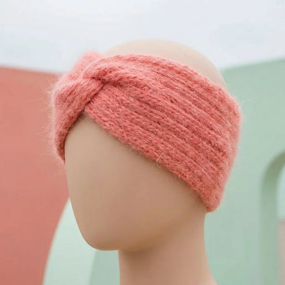 Bandeau hiver femme – Angora & Tricoté main