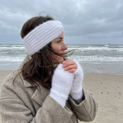Mitaines + Bandeau d'hiver - Pack 2 en 1 tricoté main