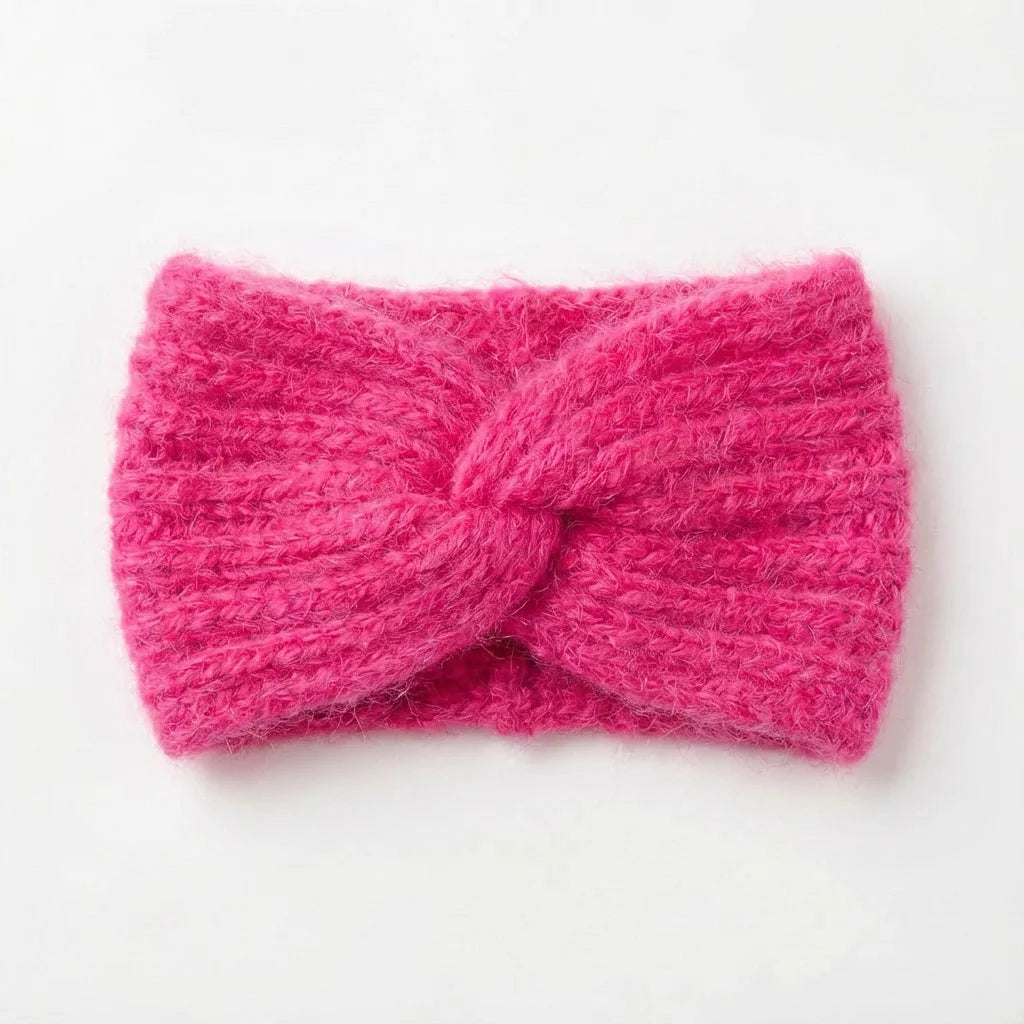 Bandeau hiver femme – Angora & Tricoté main