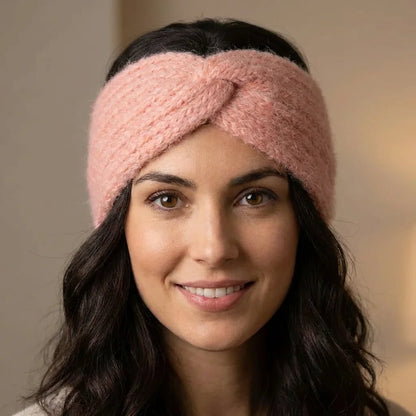 Bandeau hiver femme – Angora & Tricoté main
