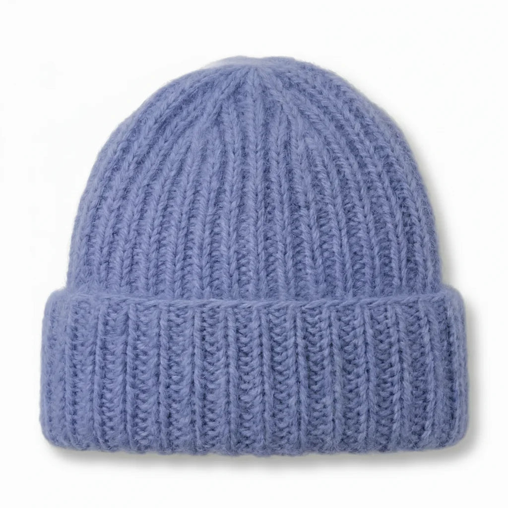 Bonnet en tricot femme – Angora & Fait main