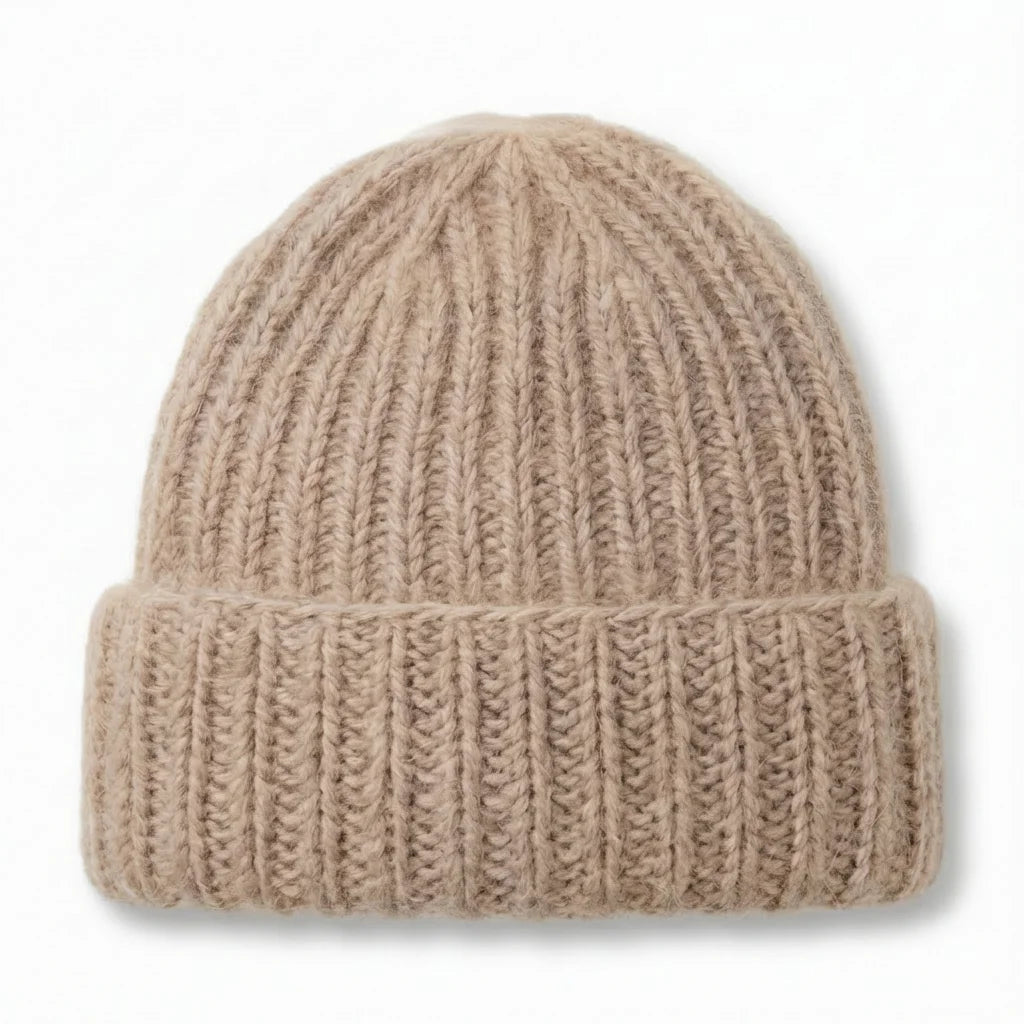 Bonnet en tricot femme – Angora & Fait main