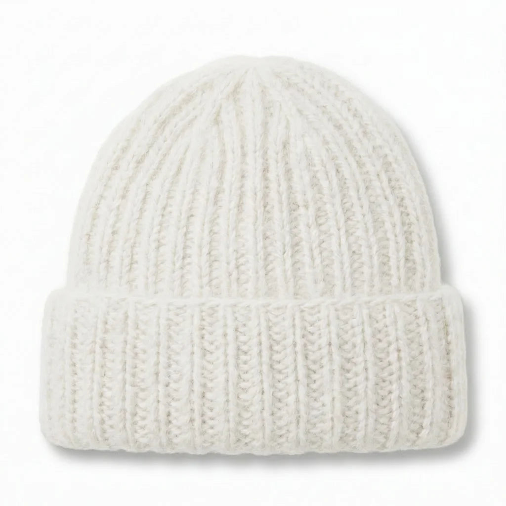 Bonnet en tricot femme – Angora & Fait main