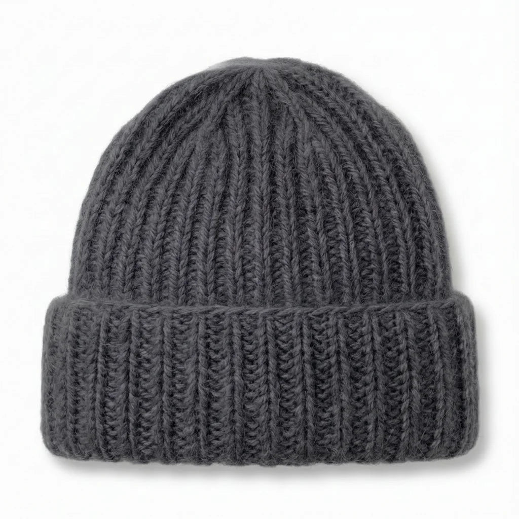 Bonnet en tricot femme – Angora & Fait main
