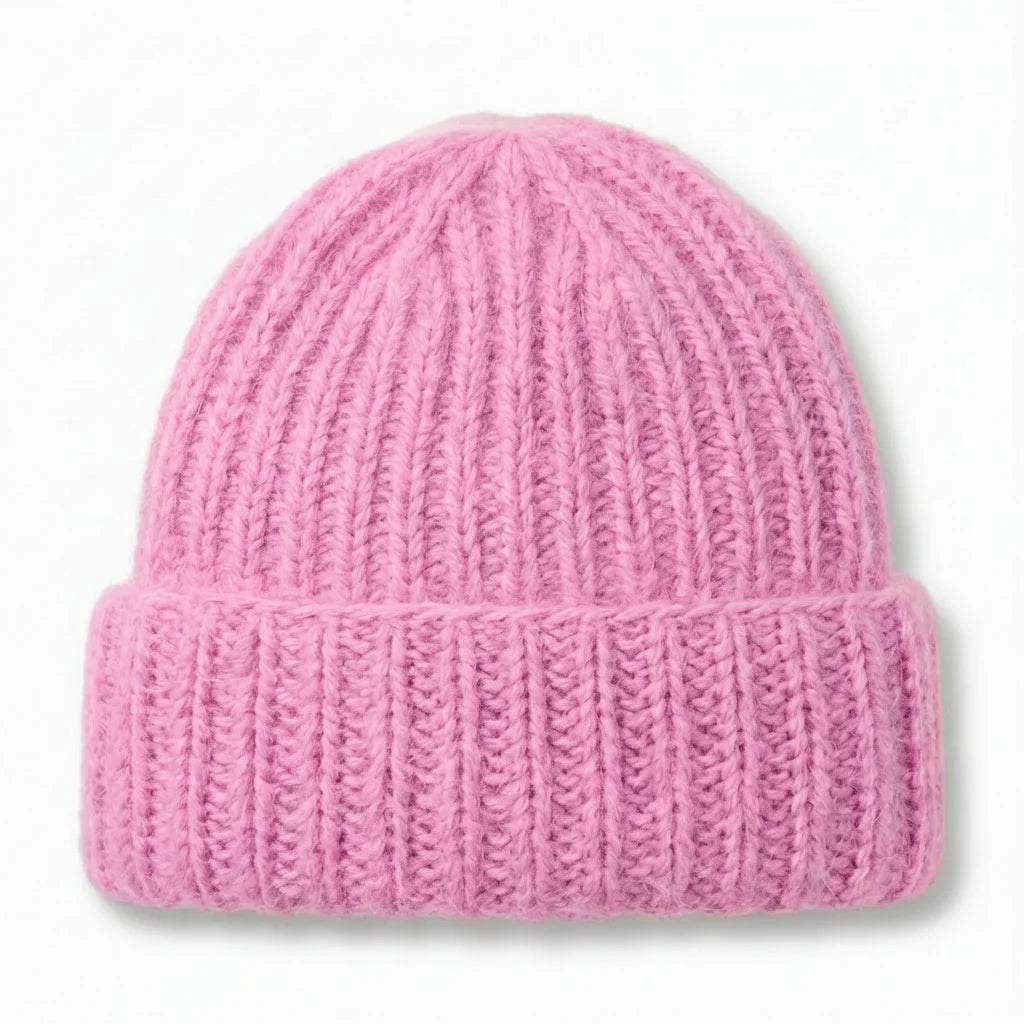Bonnet en tricot femme – Angora & Fait main