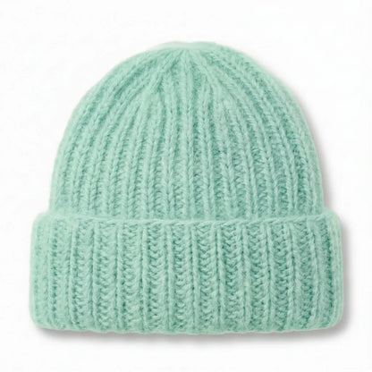 Bonnet en tricot femme – Angora & Fait main