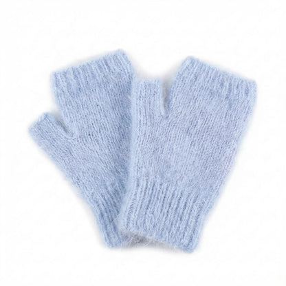 Mitaines en Angora – Tricotées main artisanal