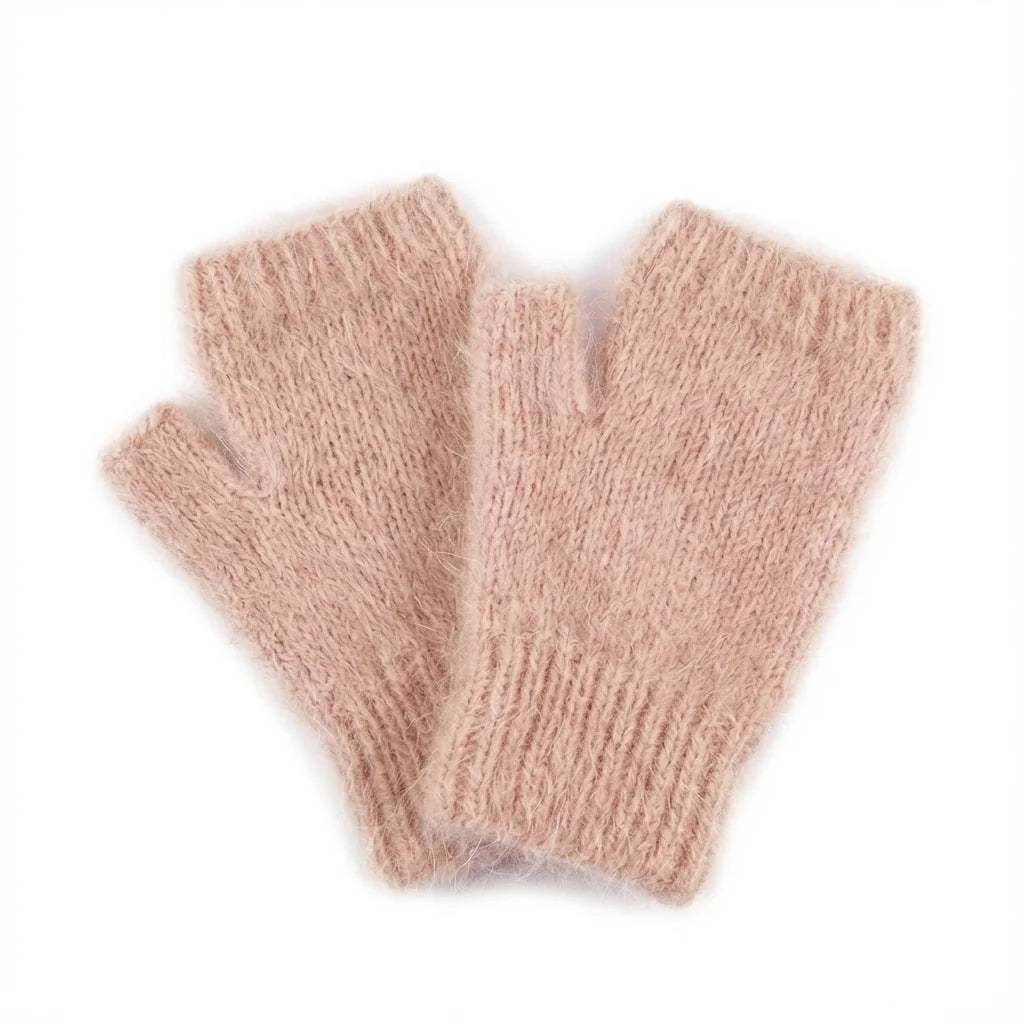 Mitaines en Angora – Tricotées main artisanal